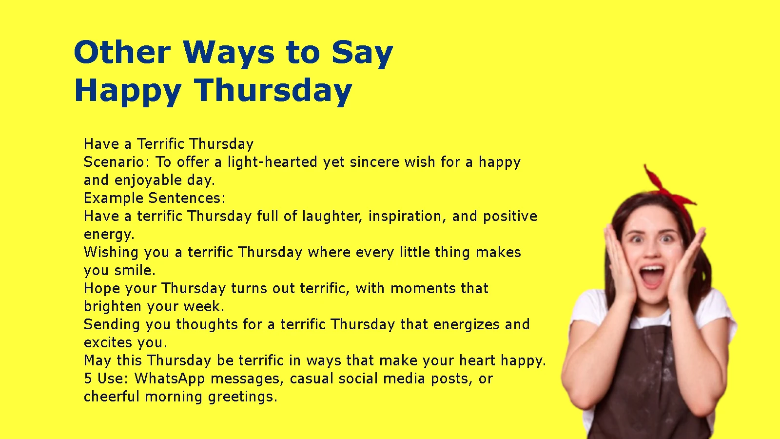 Other Ways to Say Happy Thursday