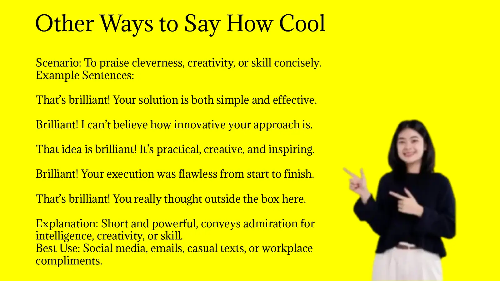 Other Ways to Say How Cool