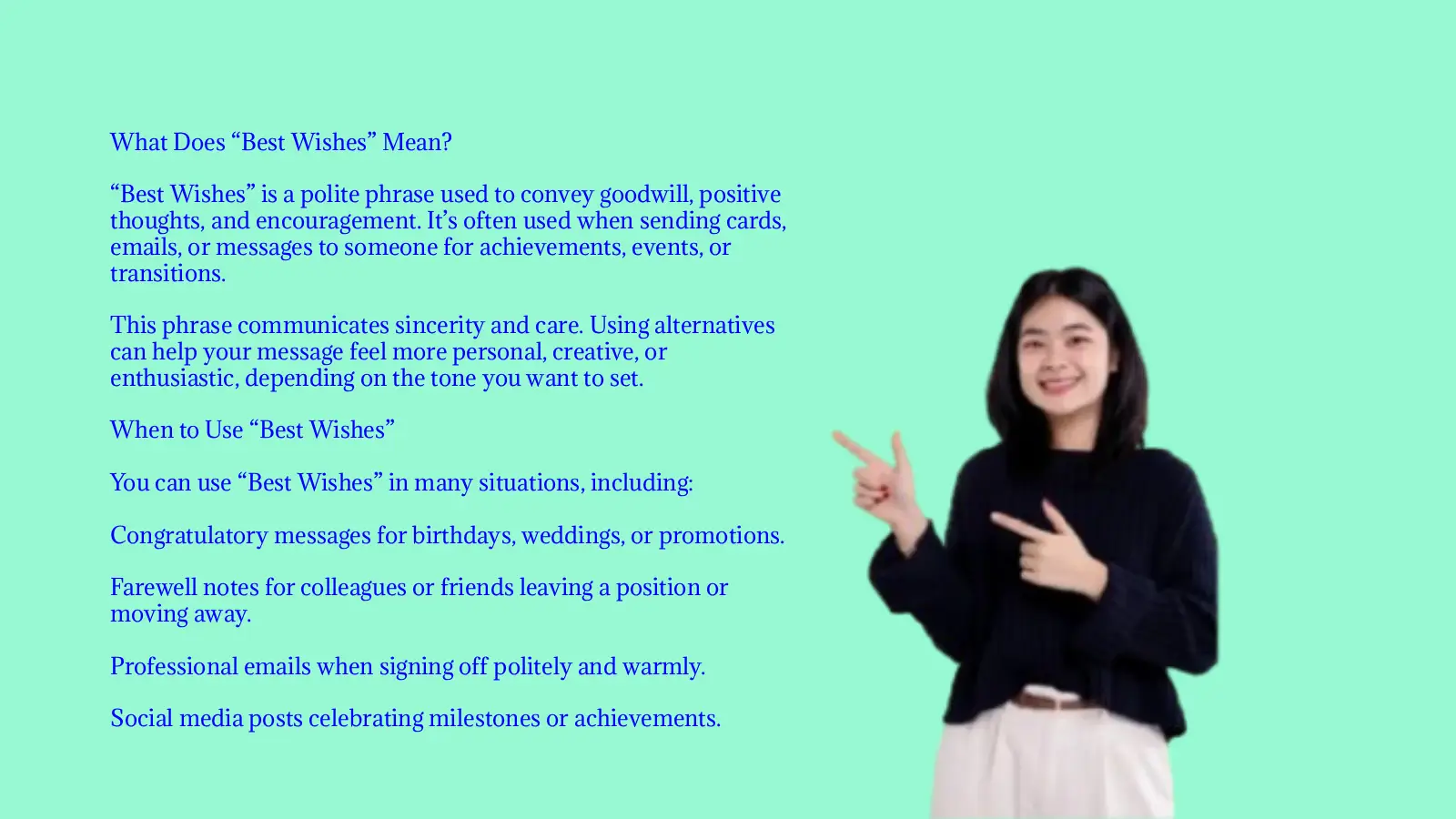 Other Ways to Say Best Wishes