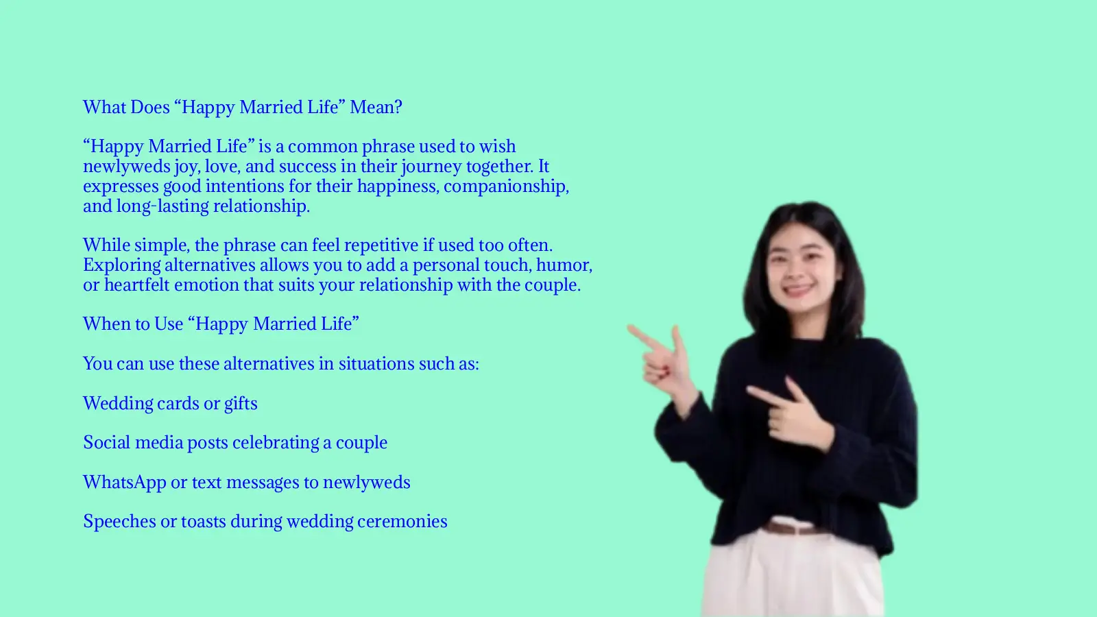 Other Ways to Say Happy Married Life