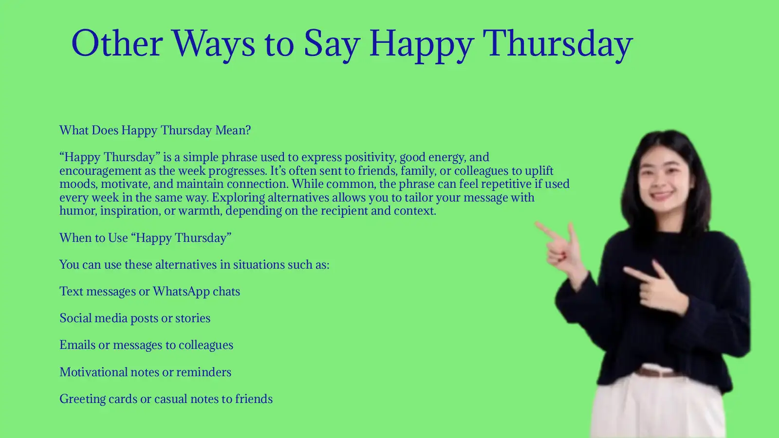 Other Ways to Say Happy Thursday