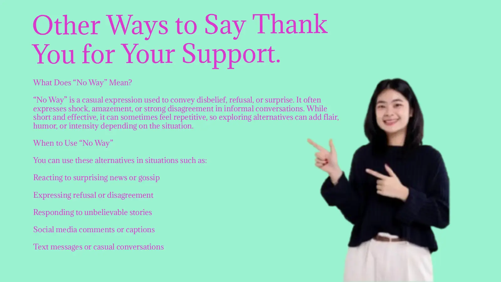 Other Ways to Say Thank You for Your Support