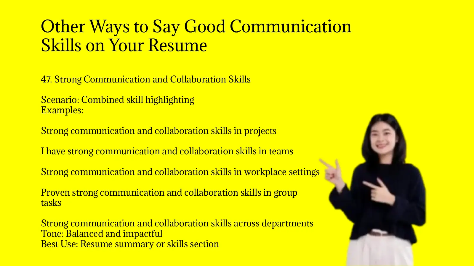 Other Ways to Say Good Communication Skills on Your Resume