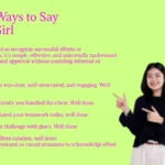 Other Ways to Say Good Girl