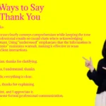 Other Ways to Say Got It, Thank You