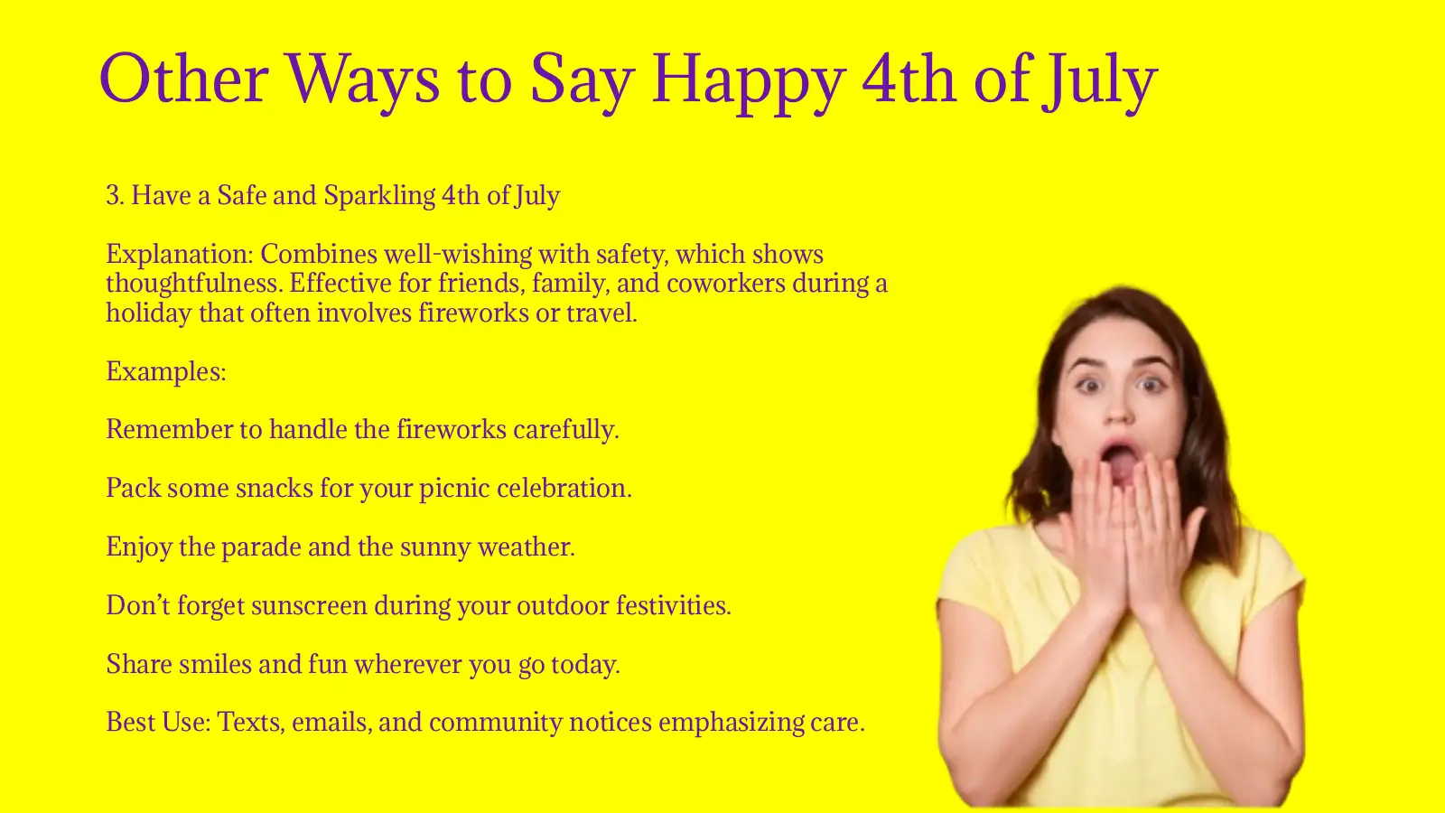 Other Ways to Say Happy 4th of July