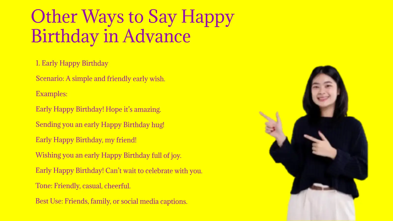 Other Ways to Say Happy Birthday in Advance