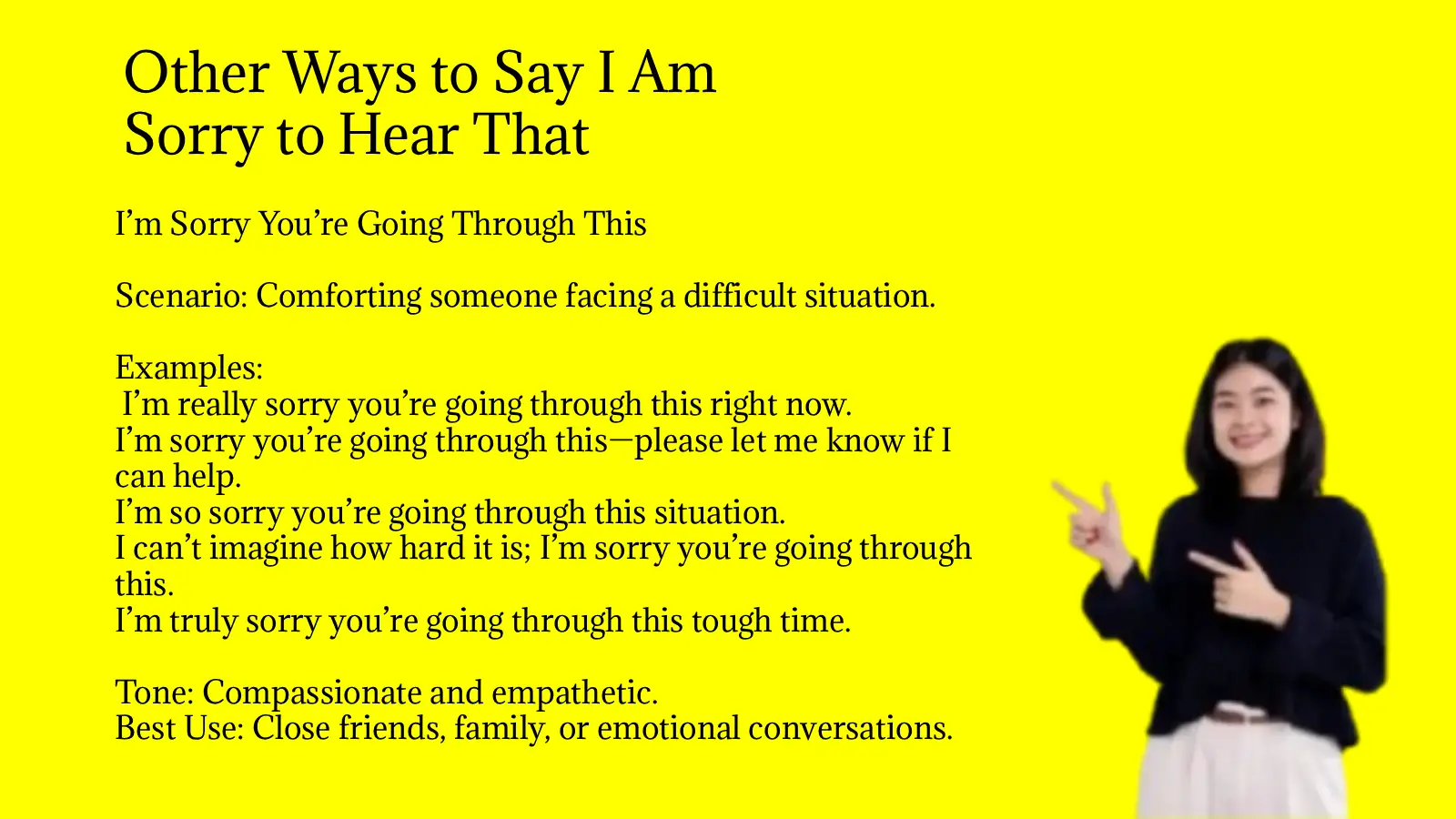 Other Ways to Say I Am Sorry to Hear That