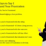 Other Ways to Say I Understand Your Frustration