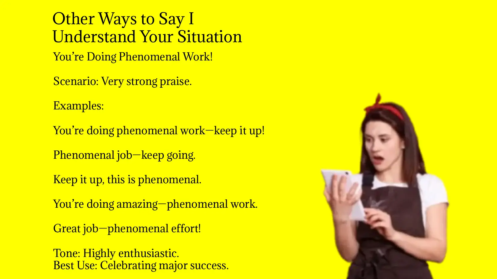 Other Ways to Say I Understand Your Situation