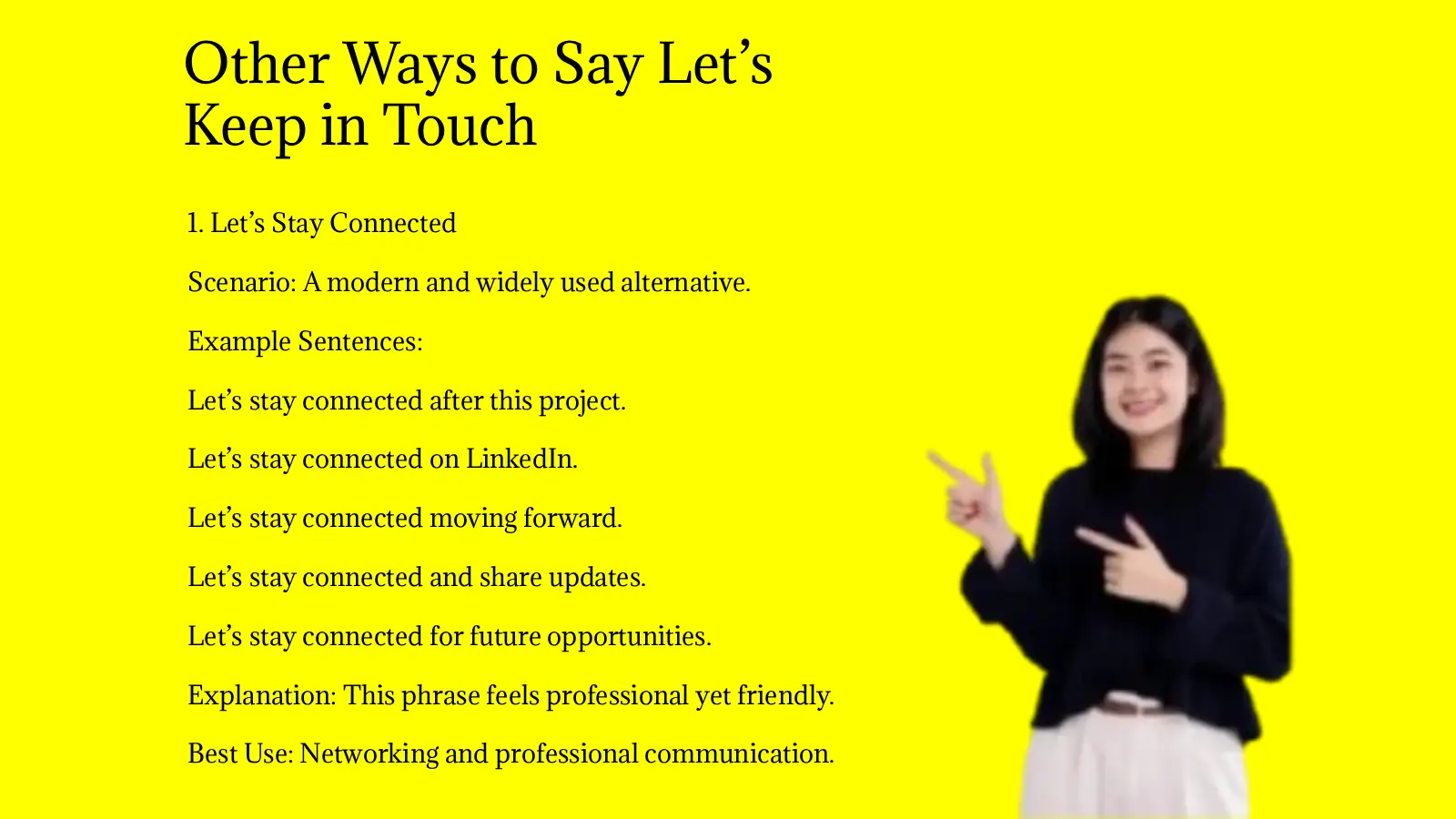 Other Ways to Say Let’s Keep in Touch