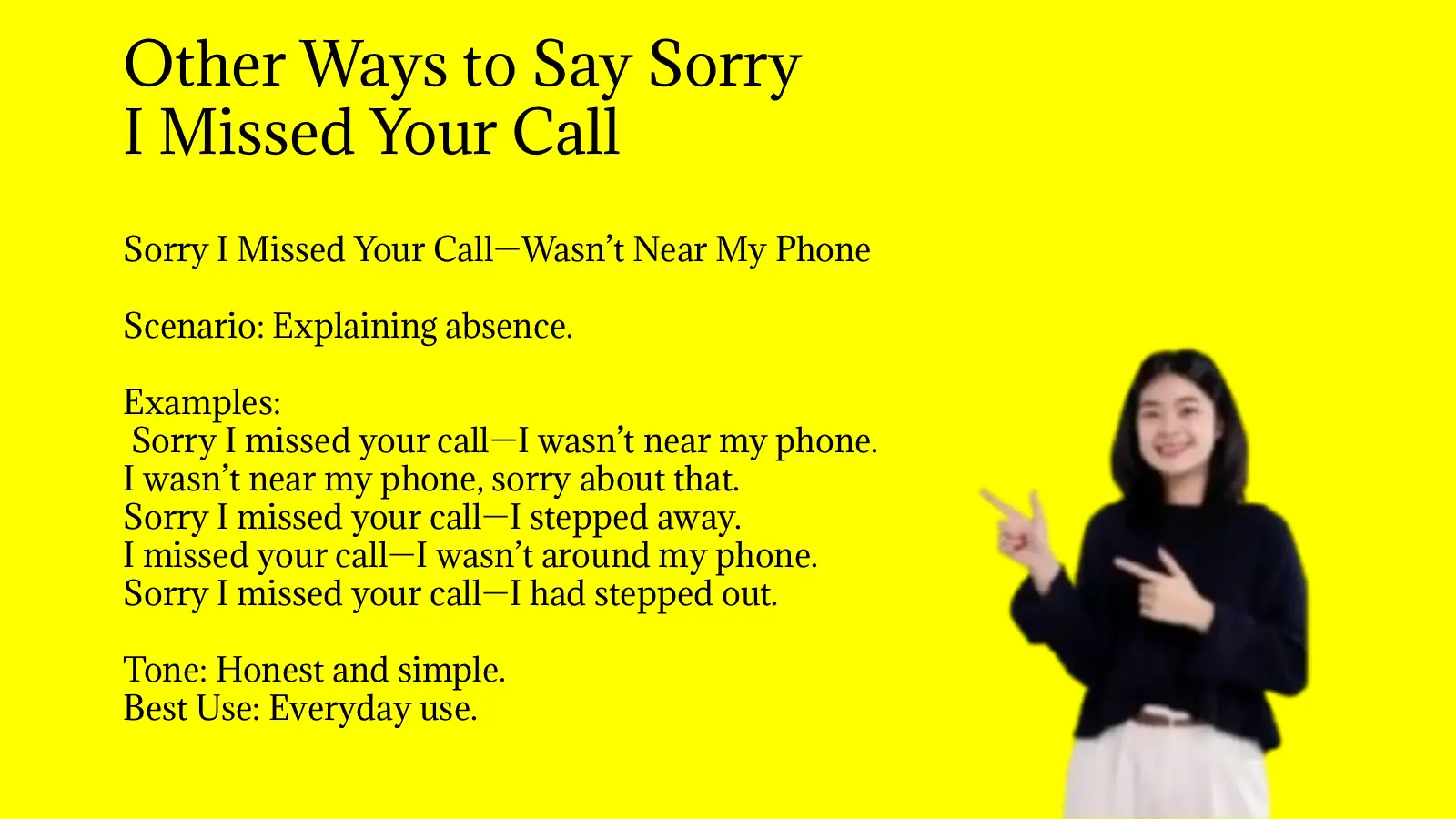 Other Ways to Say Sorry I Missed Your Call