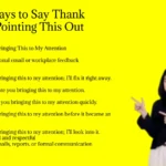 Other Ways to Say Thank You for Pointing This Out