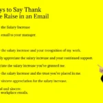 Other Ways to Say Thank You for the Raise in an Email