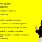 Other Ways to Say apples to apples