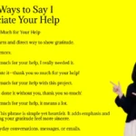 Other Ways to Say I Appreciate Your Help