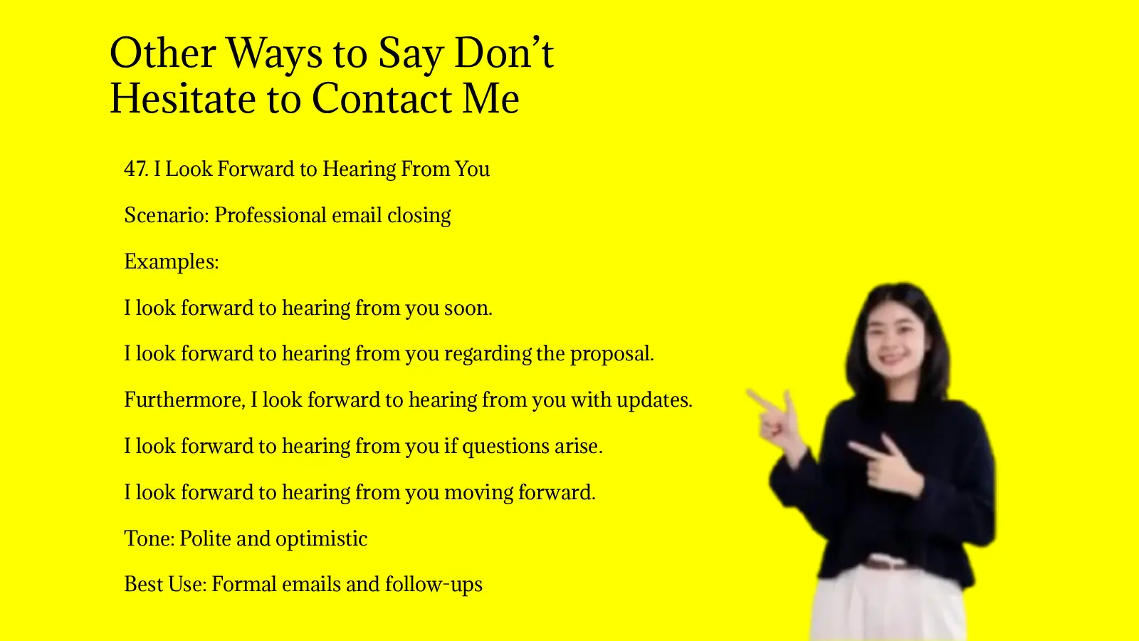 Other Ways to Say Don’t Hesitate to Contact Me