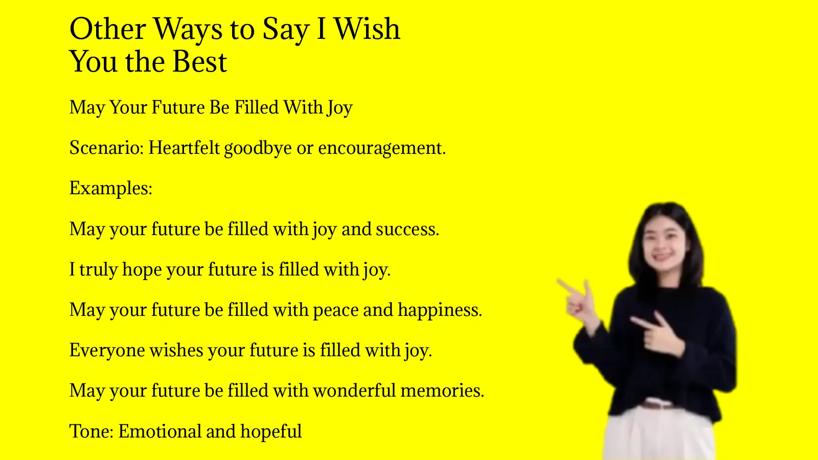 Other Ways to Say I Wish You the Best