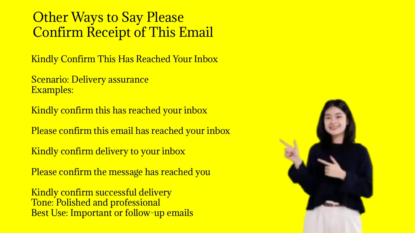 Other Ways to Say Please Confirm Receipt of This Email