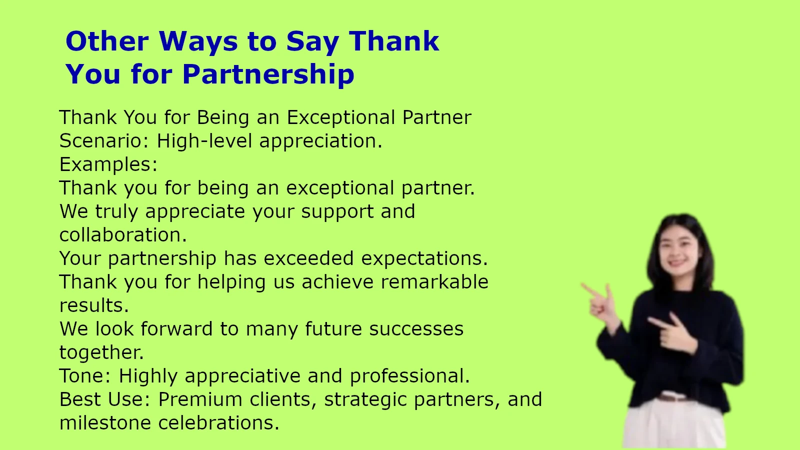 Other Ways to Say Thank You for Partnership