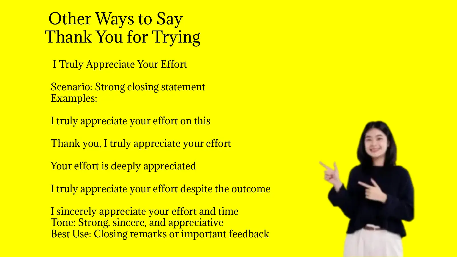 Other Ways to Say Thank You for Trying