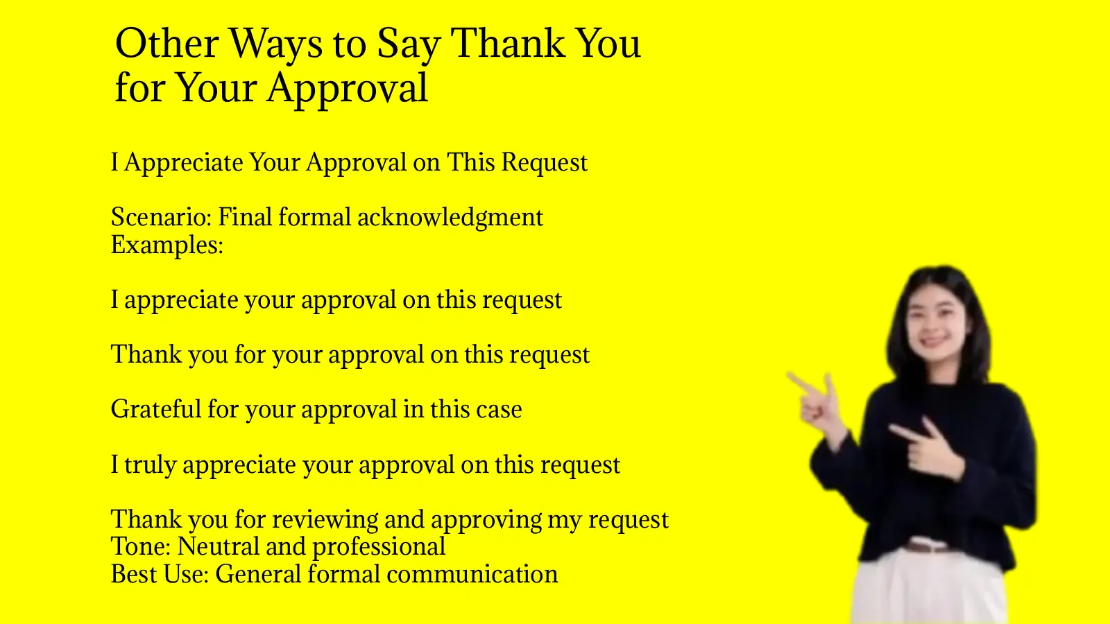 Other Ways to Say Thank You for Your Approval