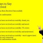 Other Ways to Say Well Received