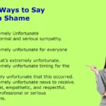 Other Ways to Say What a Shame