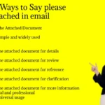 Other Ways to Say please see attached in email