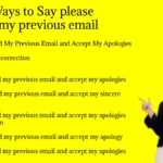 Other Ways to Say please discard my previous email