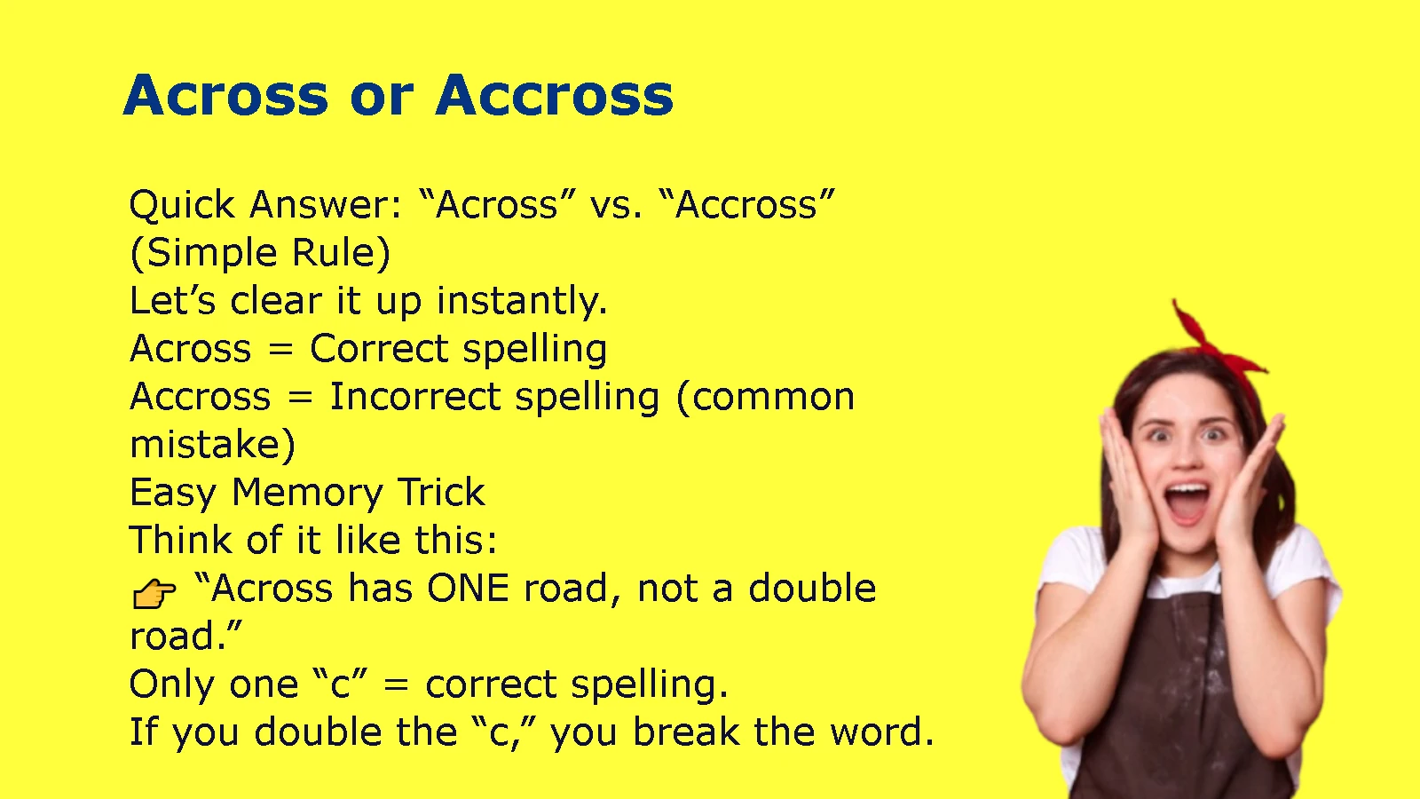 Across or Accross