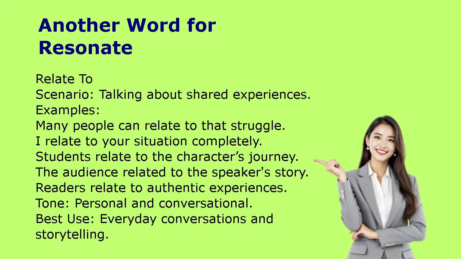 Another Word for Resonate
