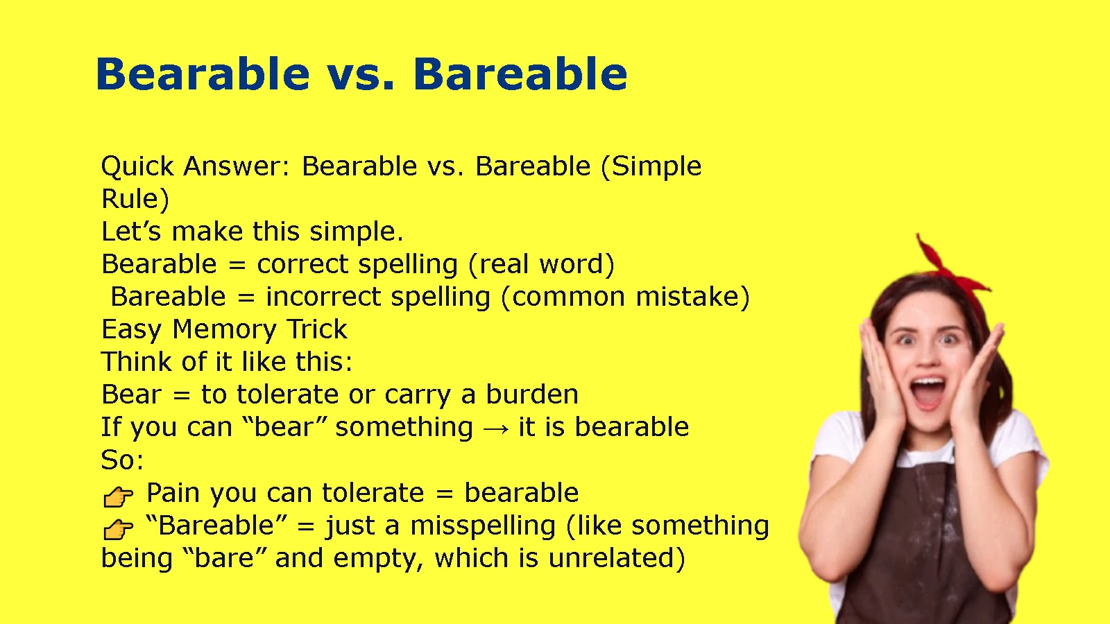 Bearable vs. Bareable