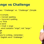 Challange vs Challenge