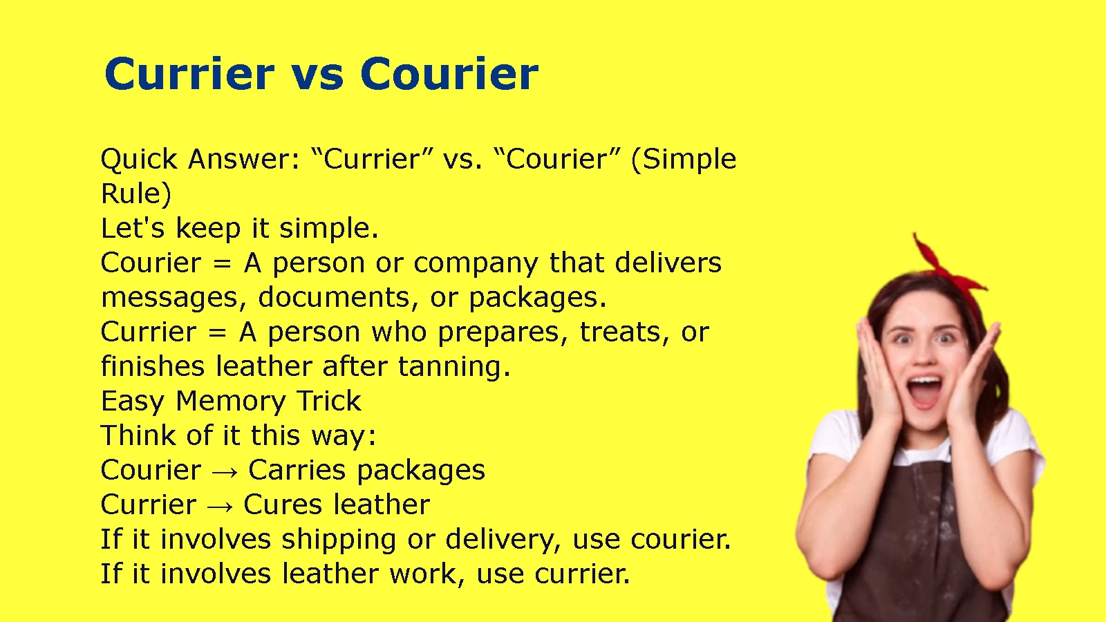 Currier vs. Courier