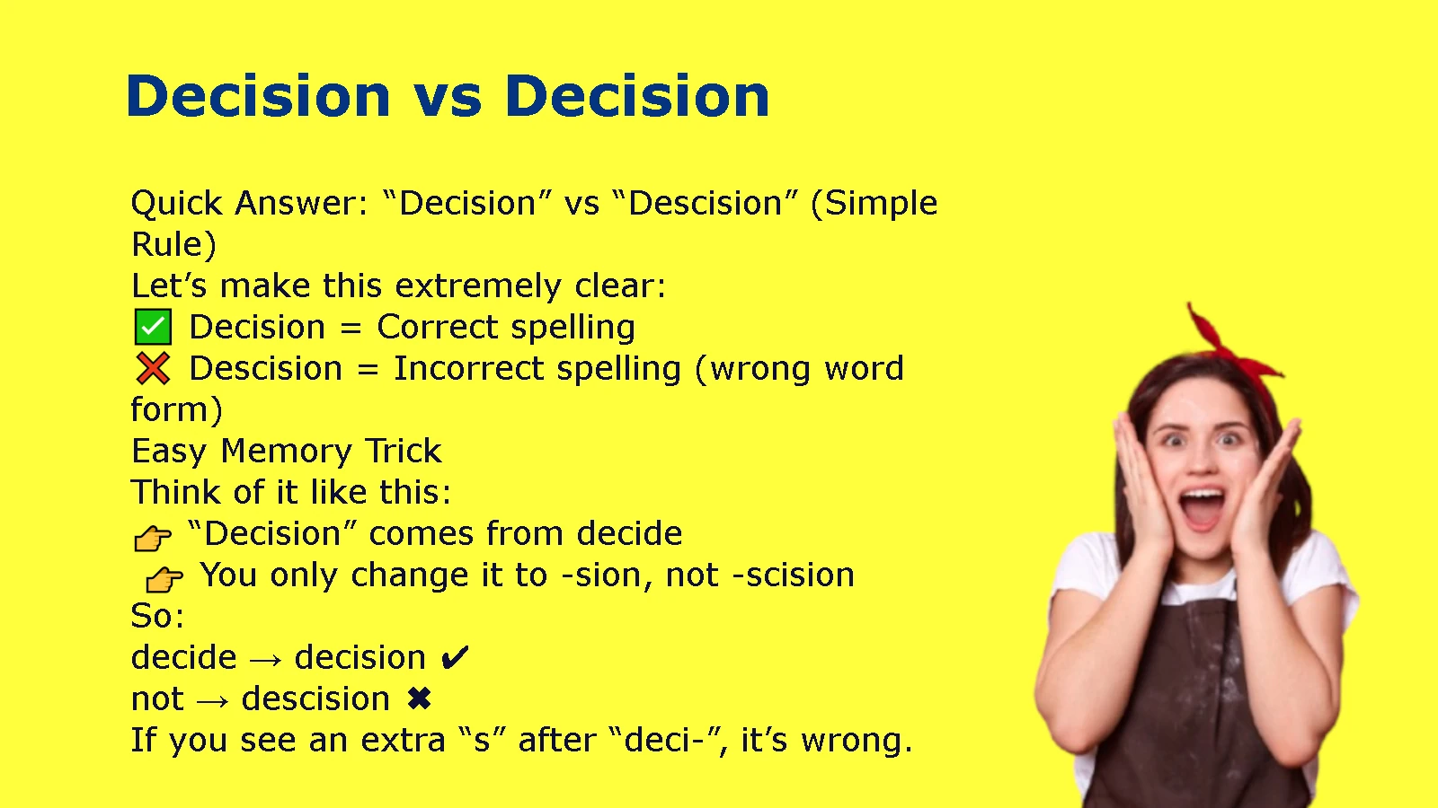 Decision vs Decision