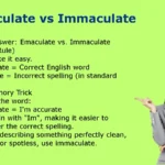 Emaculate vs Immaculate