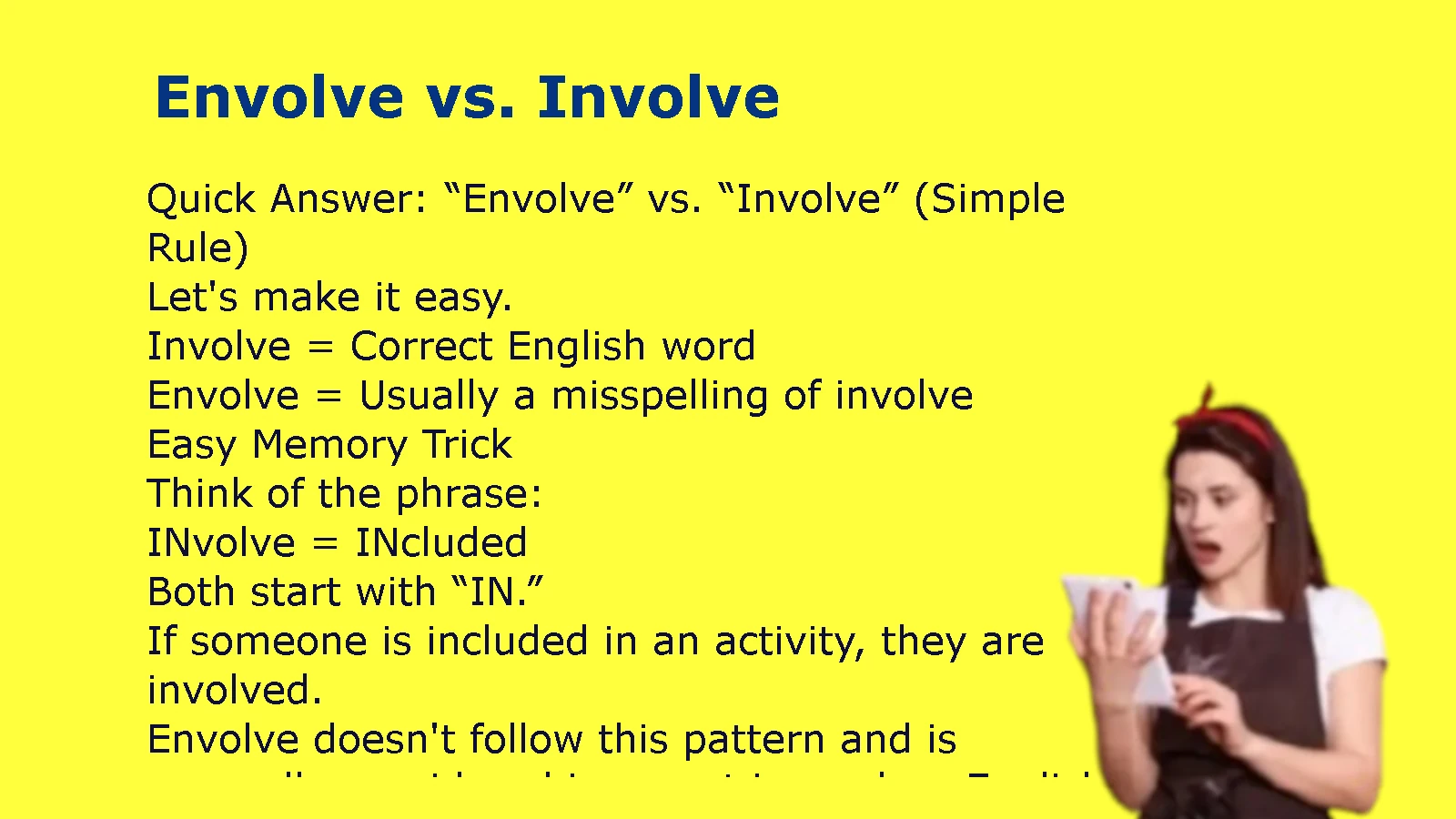 Envolve vs. Involve