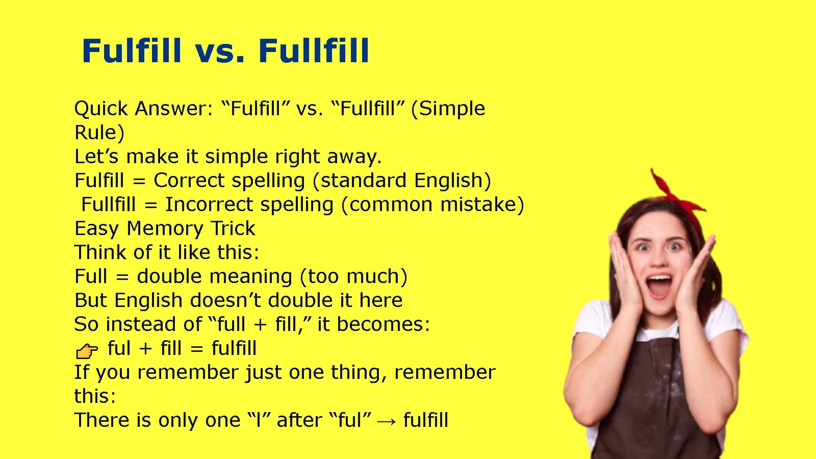 Fulfill vs. Fullfill
