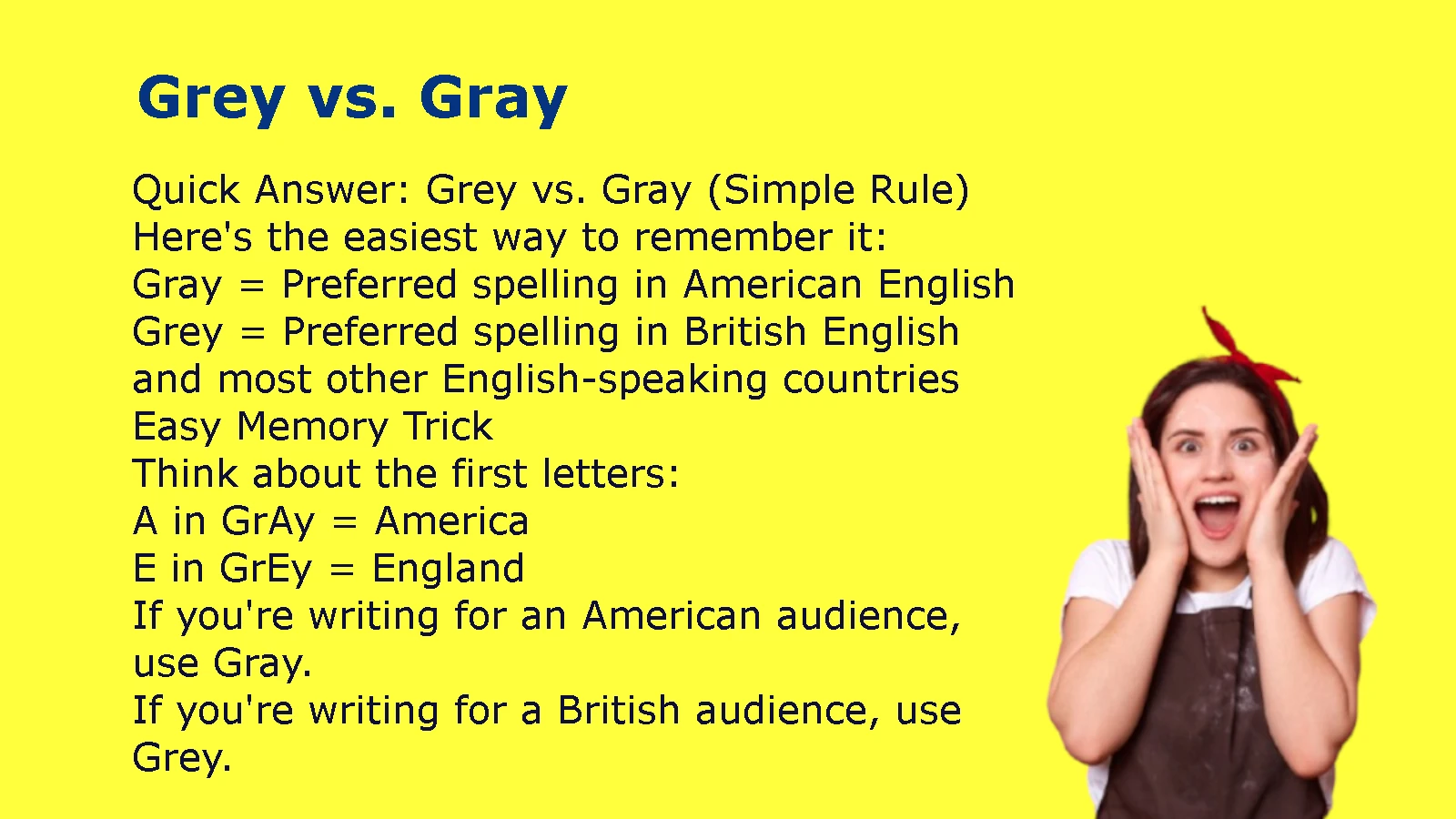 Grey vs. Gray