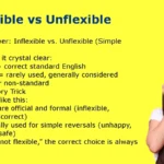 Inflexible vs Unflexible