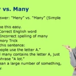 Meny vs. Many