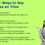 Other Ways to Say Always on Time