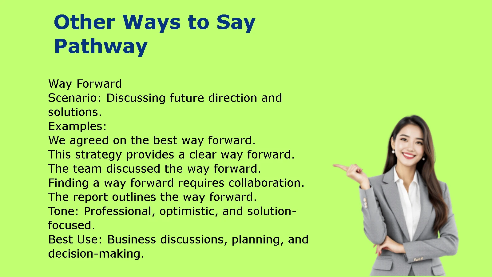 Other Ways to Say Pathway