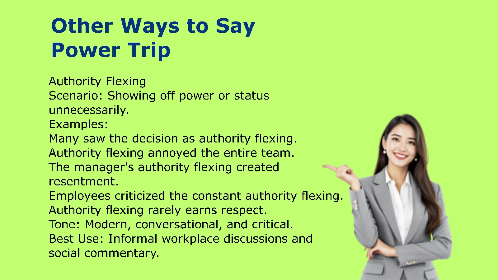 Other Ways to Say Power Trip