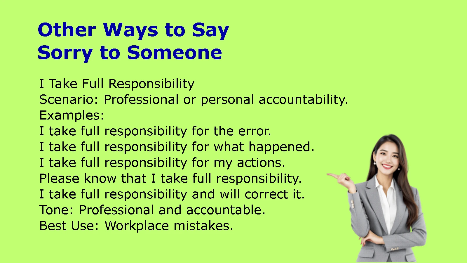 Other Ways to Say Sorry to Someone