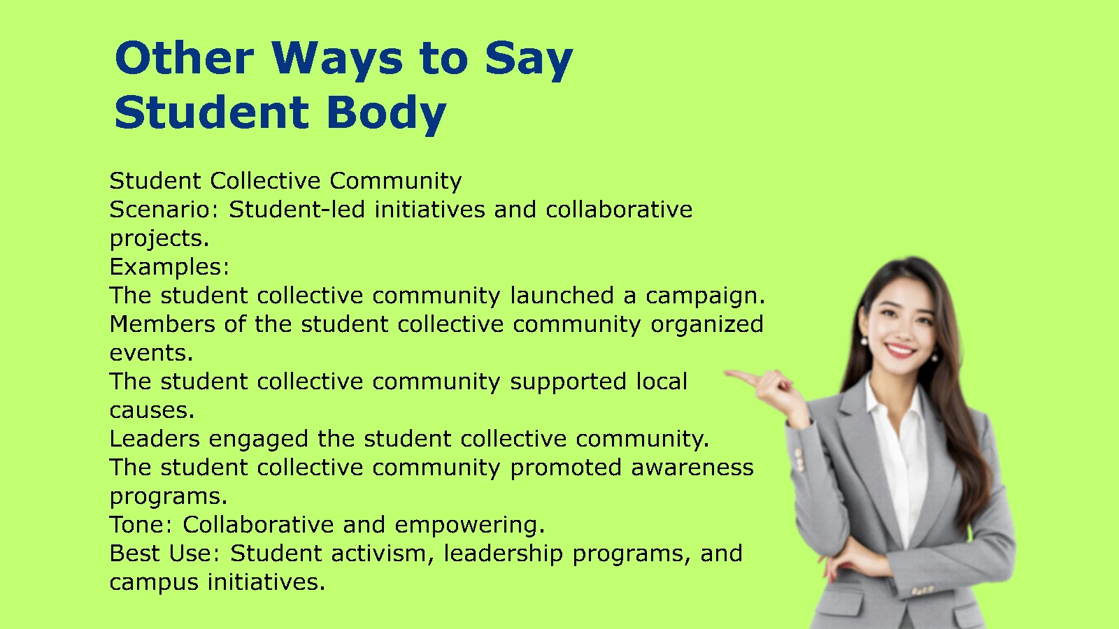 Other Ways to Say Student Body