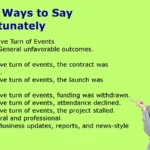 Other Ways to Say Unfortunately