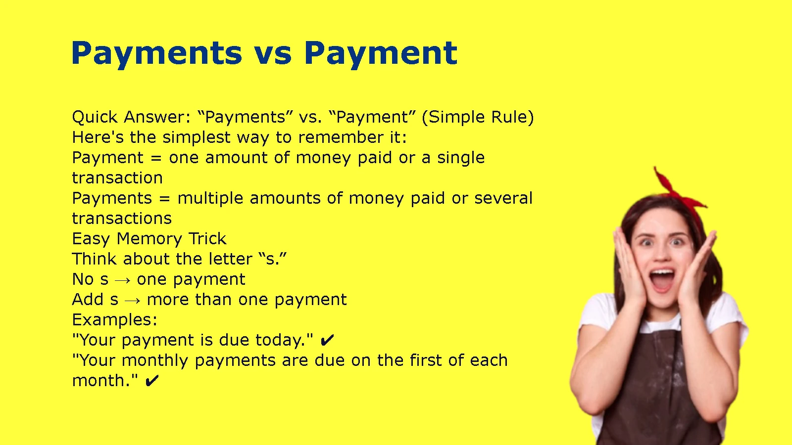 Payments vs Payment