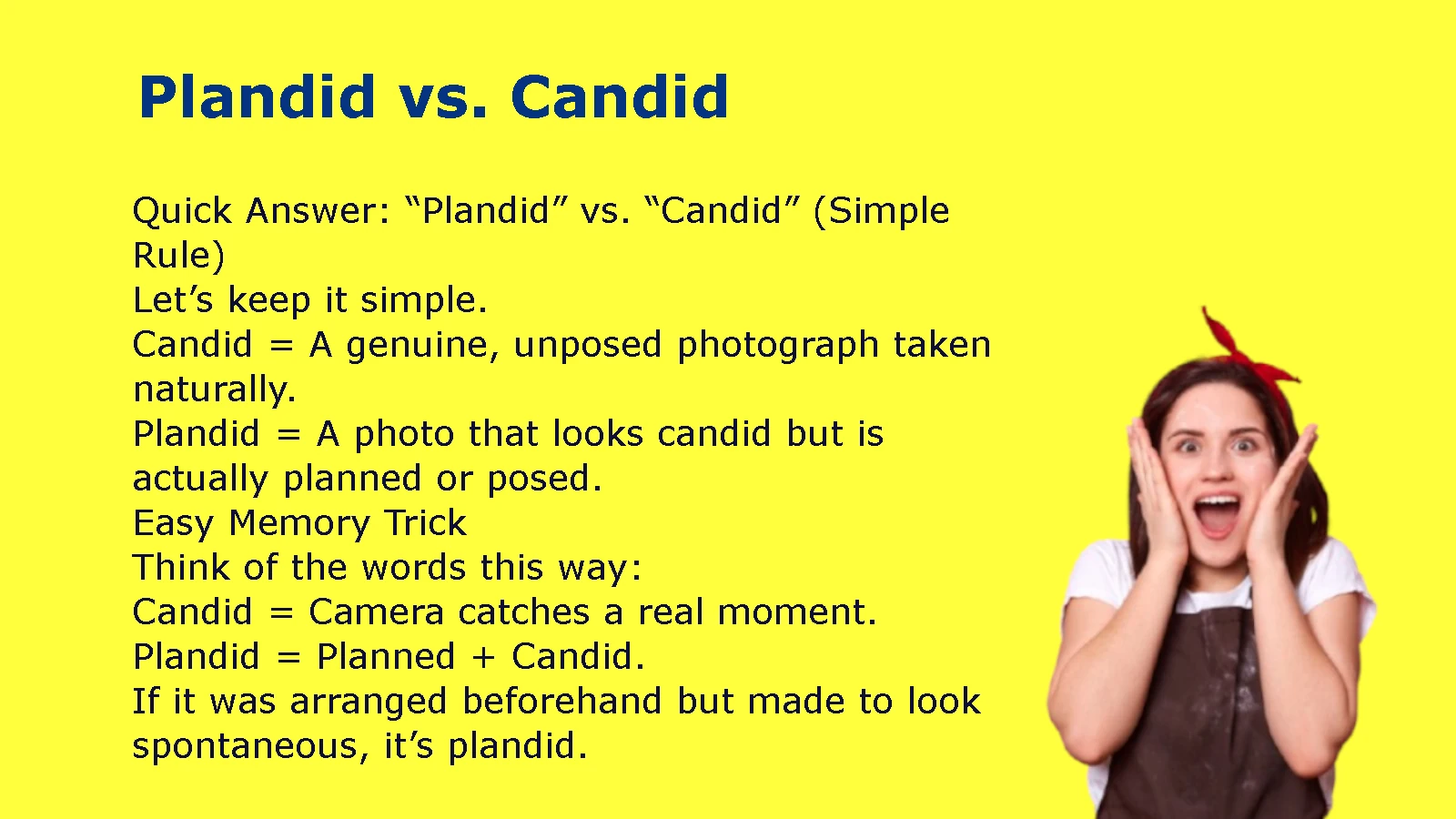 Plandid vs. Candid